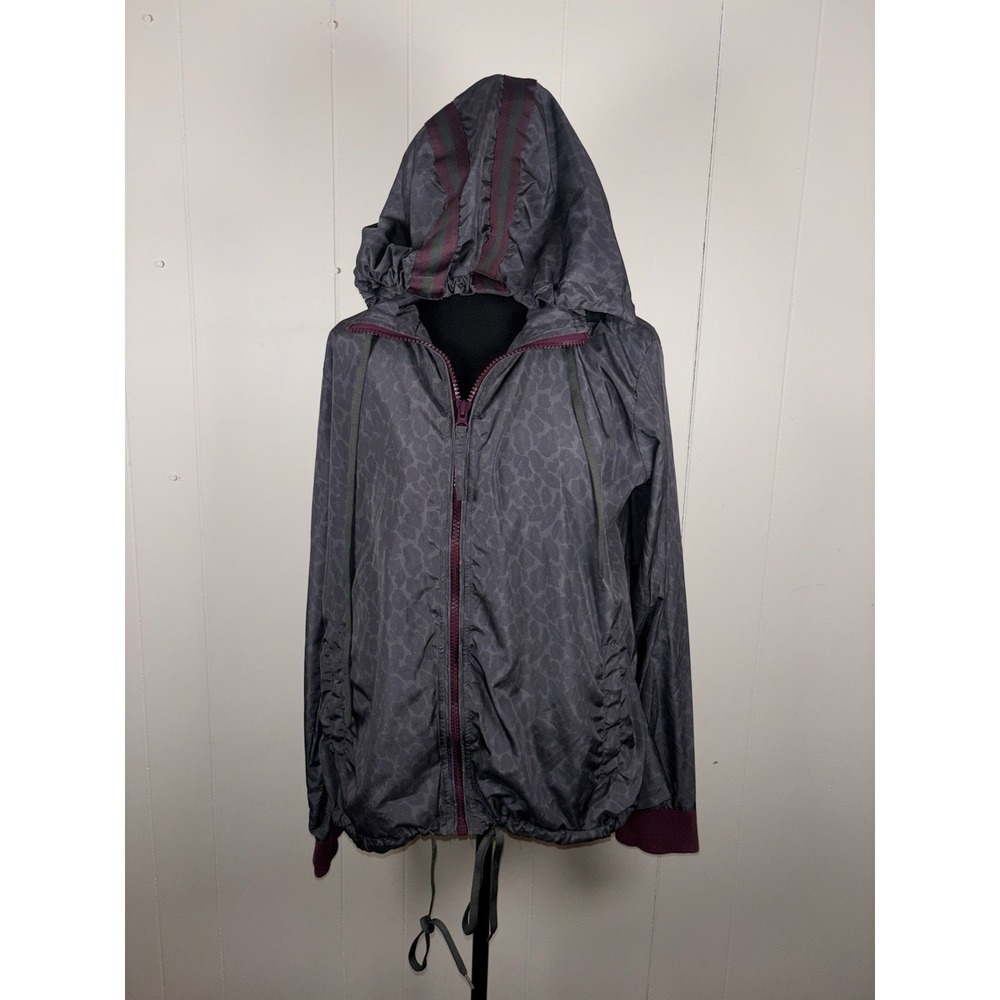 The Upside Snow Leopard windbreaker jacket size 6 Full Izipnlight Weight‎